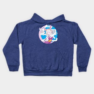 anime kawaii Flying Rabbit Kids Hoodie